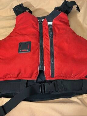 Astr Red Life Jacket with Black Trim